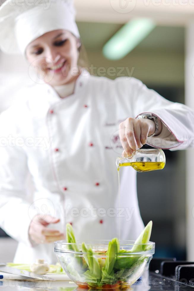 chef preparing meal photo