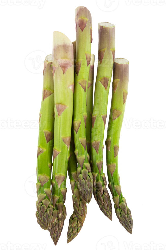 asperges vertes fraîches végétariennes. légumes découpés png