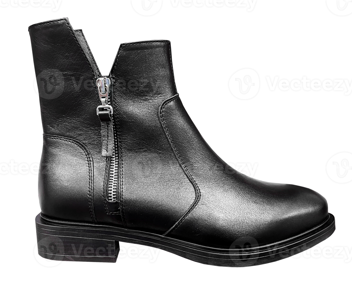 Black women's boots cut out, isolation png