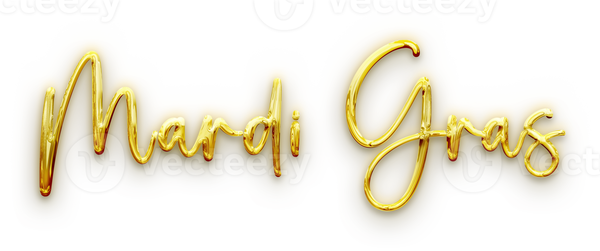 Mardi Grass Gold Lettering png