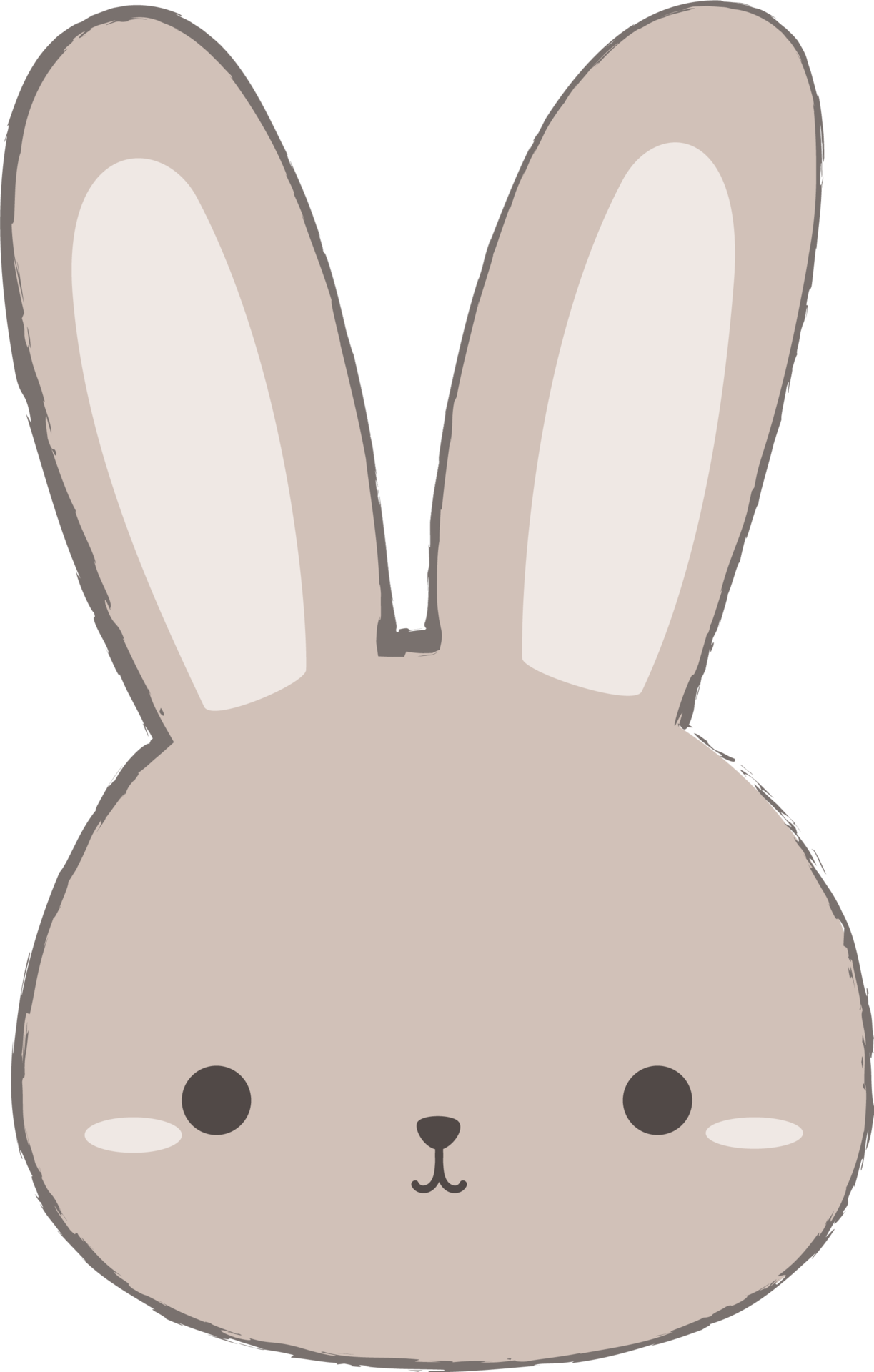 conejo conejito cabeza ilustración de dibujos animados 10986469 PNG