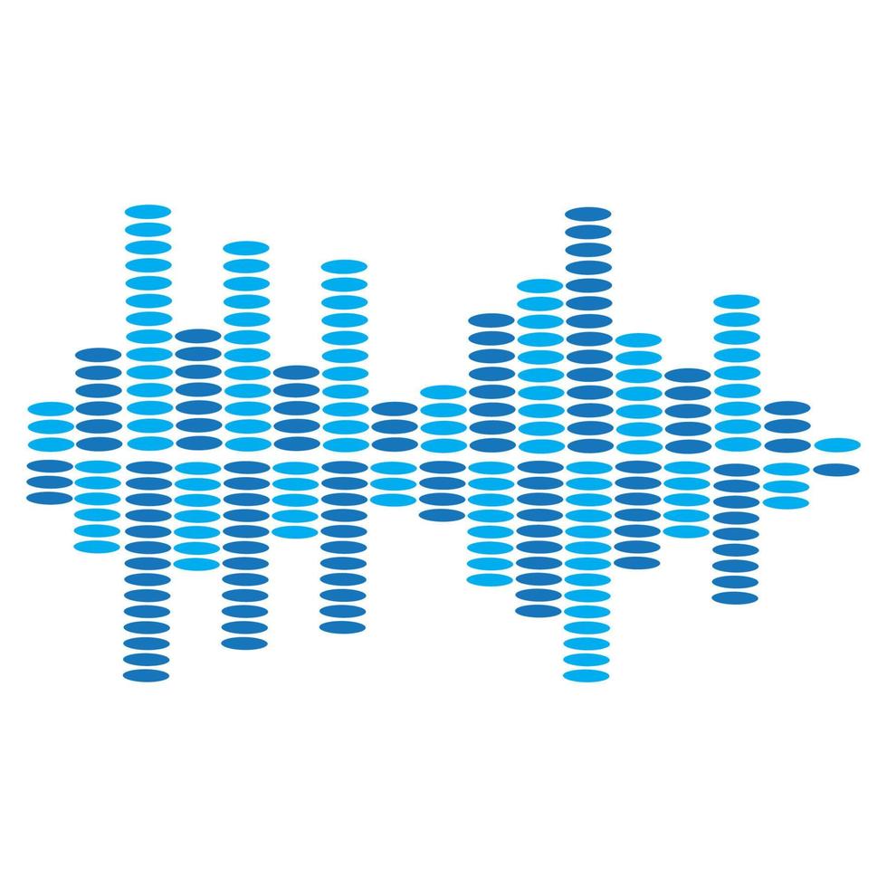 Audio technology  music sound waves vector icon illustration