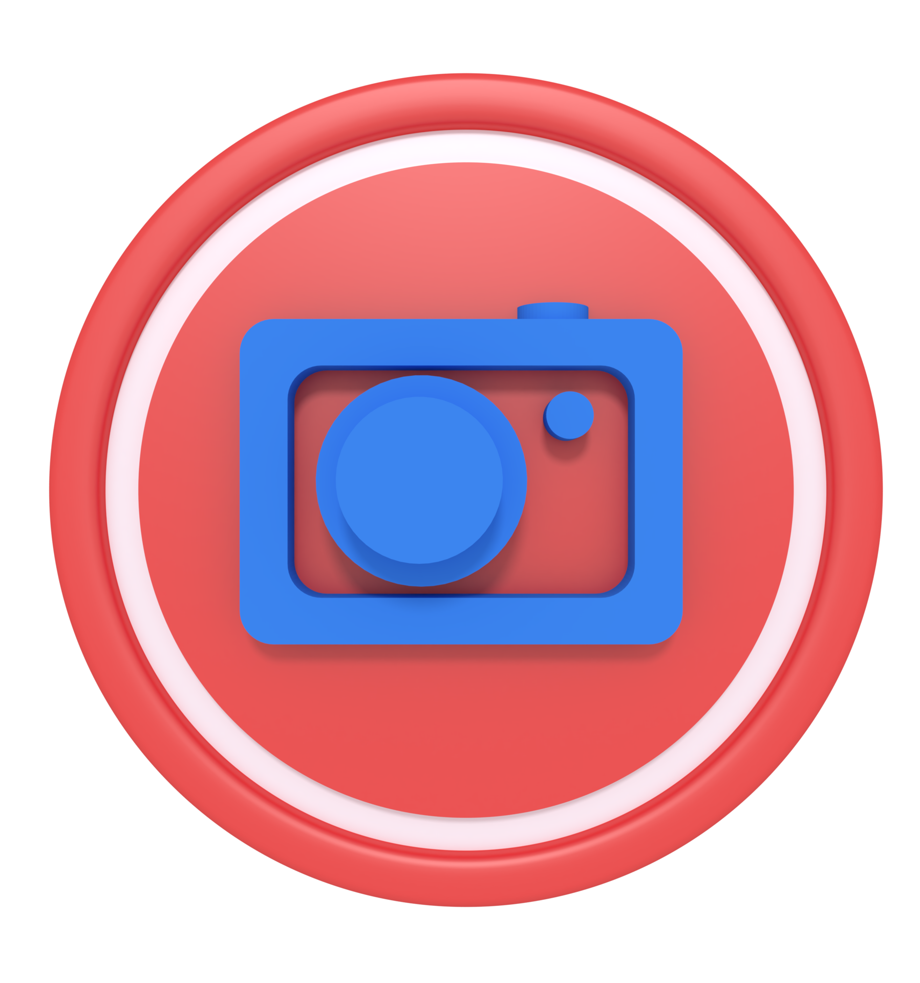 3d rendering of camera icon 10986648 PNG