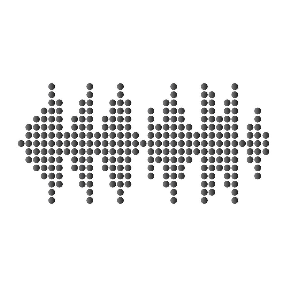 Audio technology  music sound waves vector icon illustration