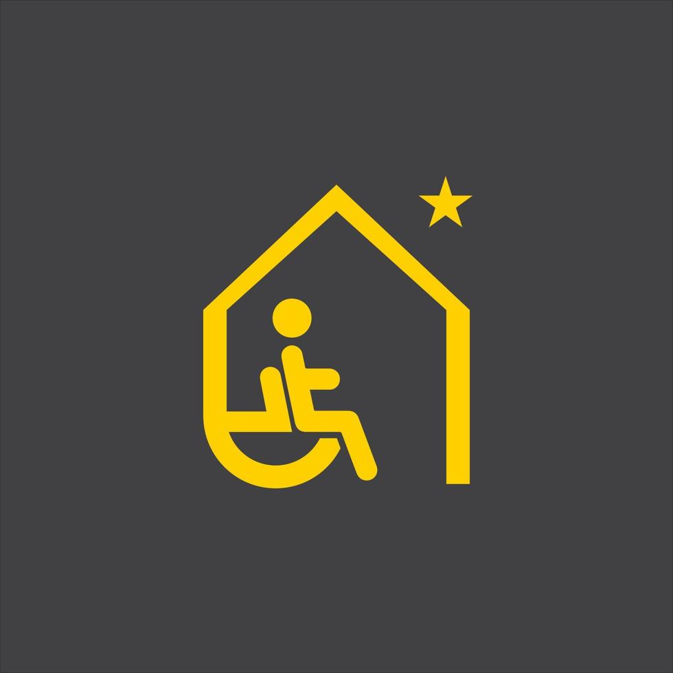 Disabled icon illustration isolated vector sign symbol