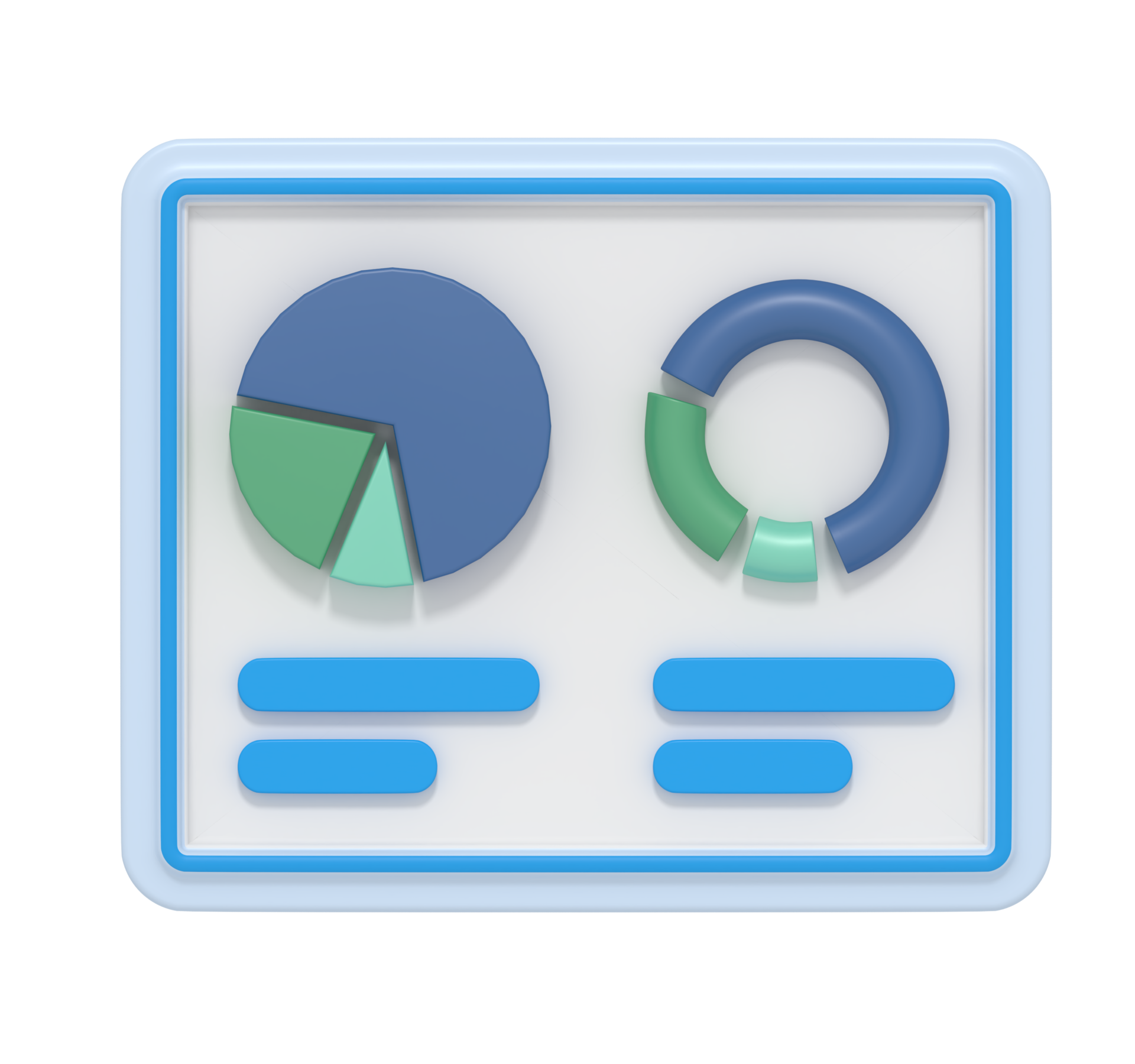 3d icon of digital marketing data diagram 10987091 PNG