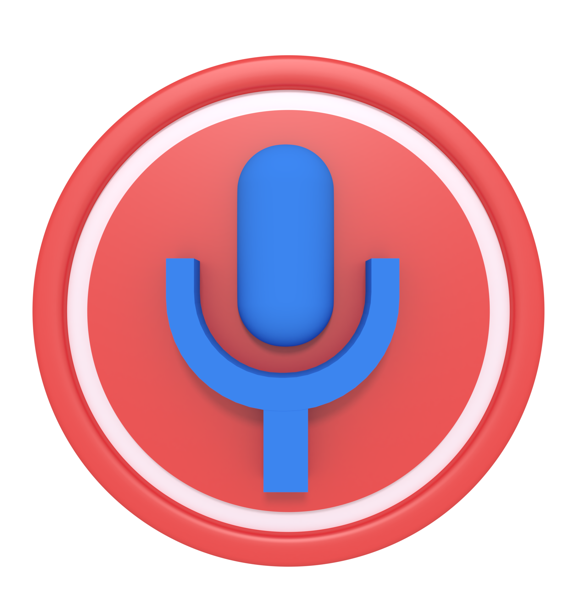 3d rendering of voice chat icon 10987415 PNG