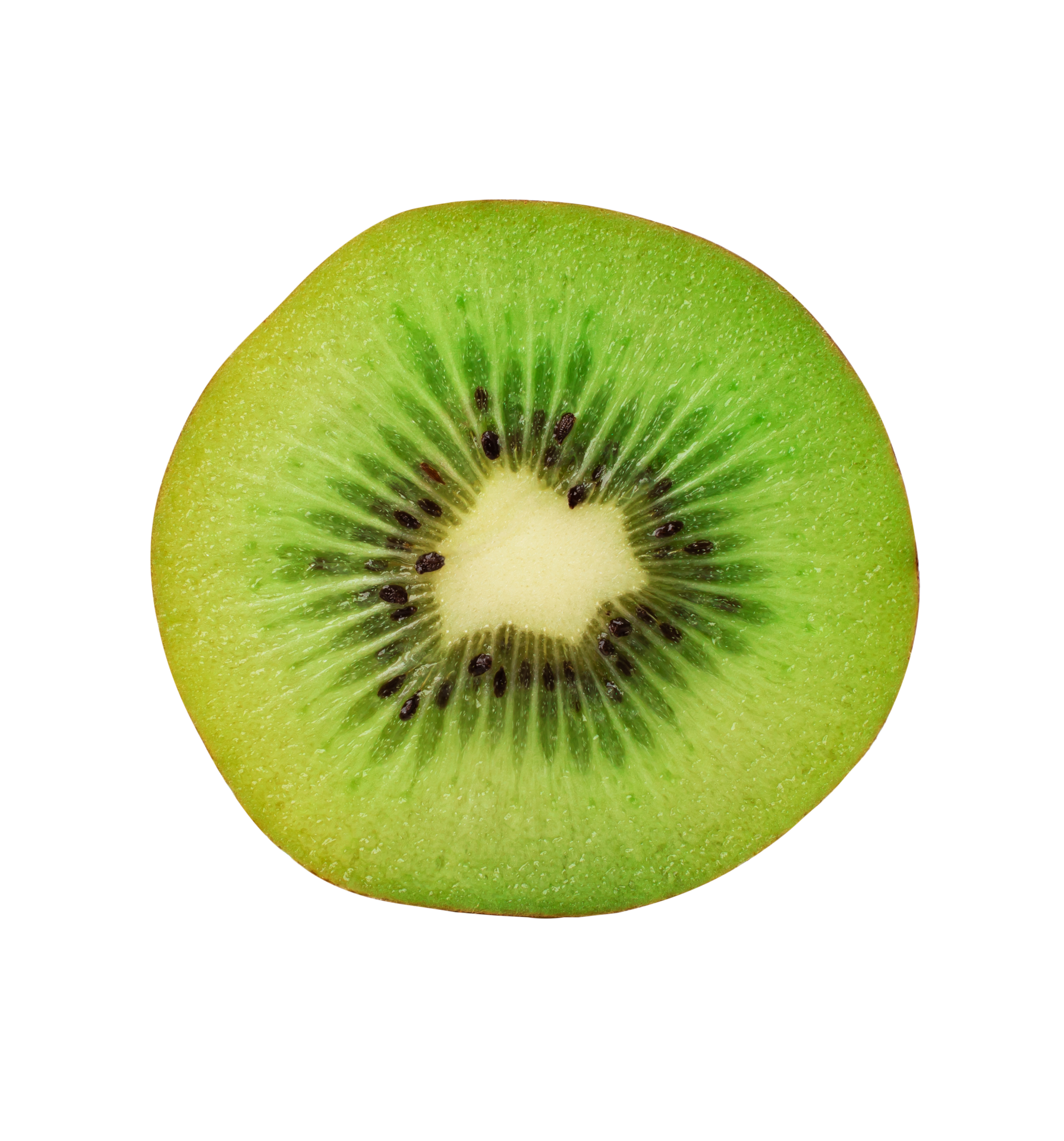 Free Half of ripe green kiwi isolated on white background. with clipping  path 10987475 PNG with Transparent Background