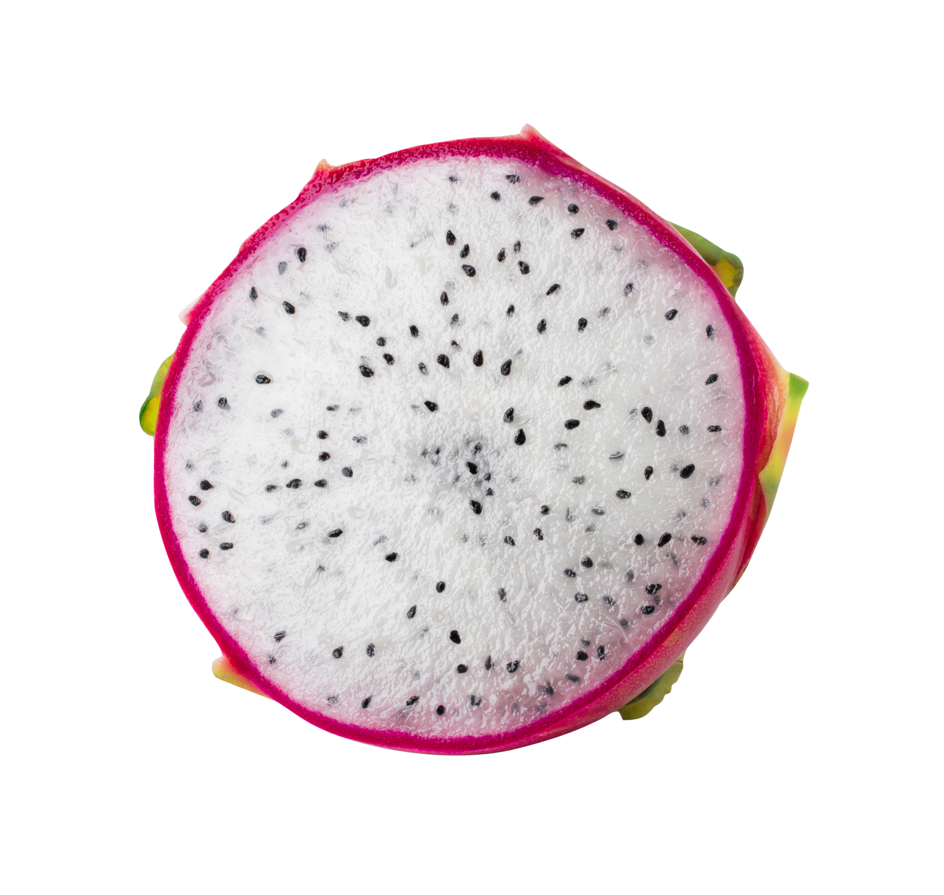 Free ripe dragon fruit with half, isolated on white background. with  clipping path 10987479 PNG with Transparent Background