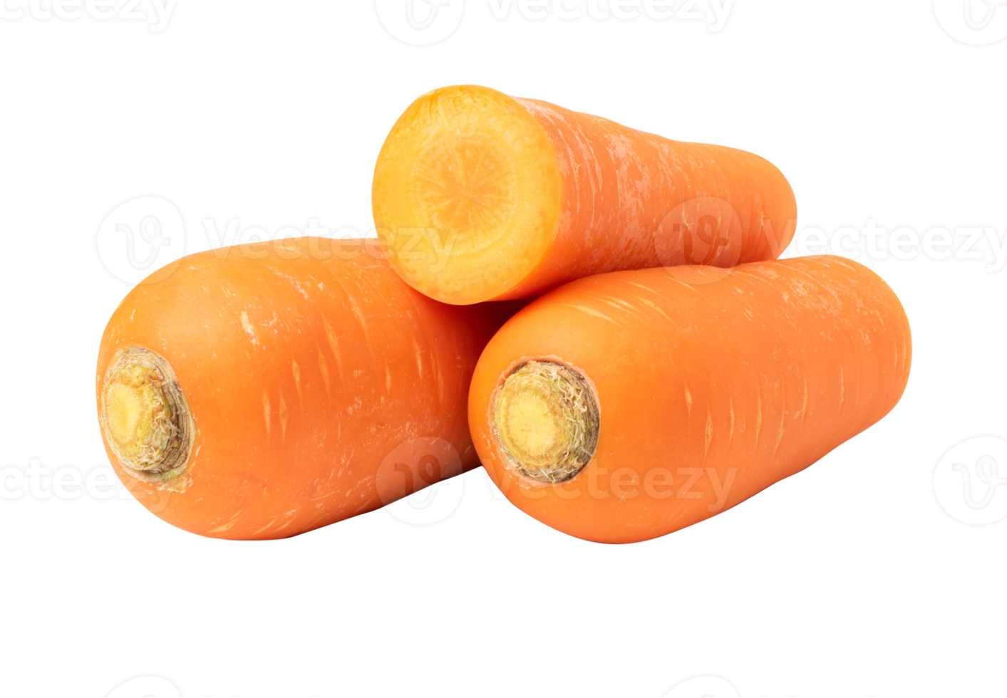 Carrots isolated on white background. with clipping path. png