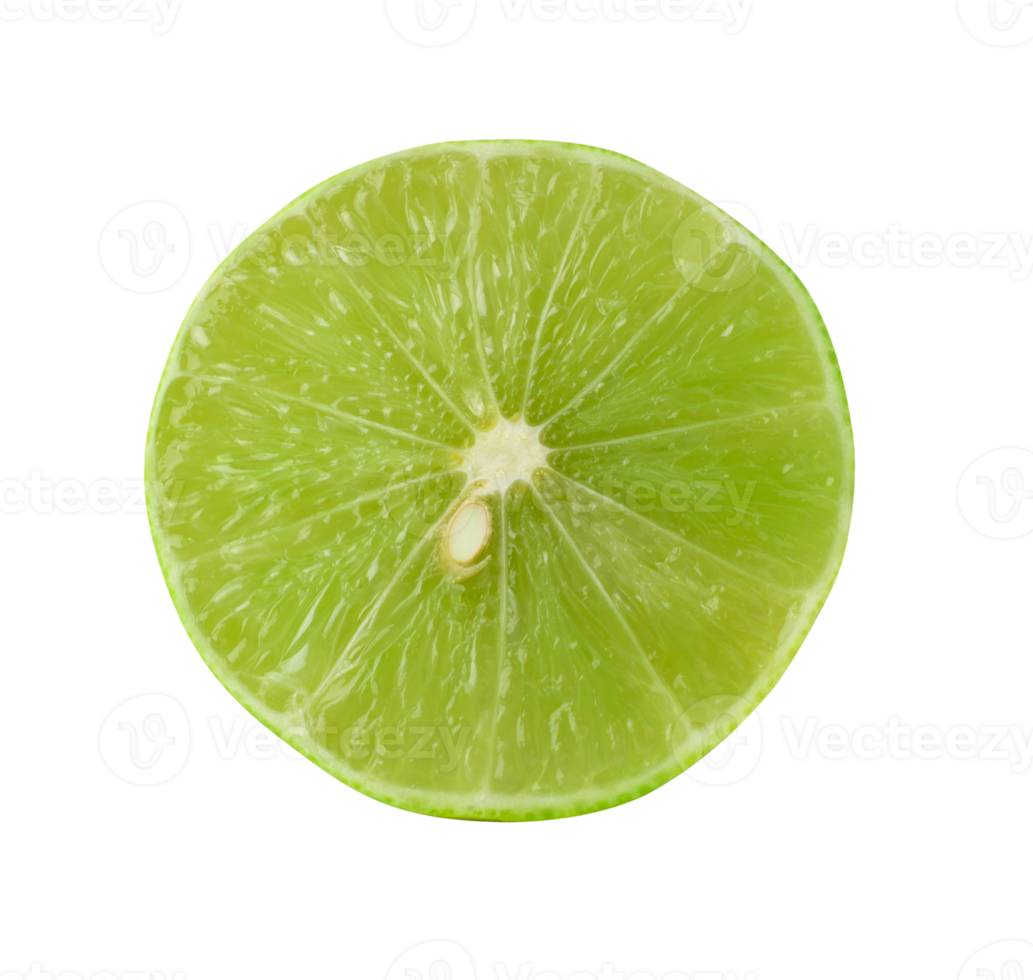 limes isolated on the white background. with clipping path png