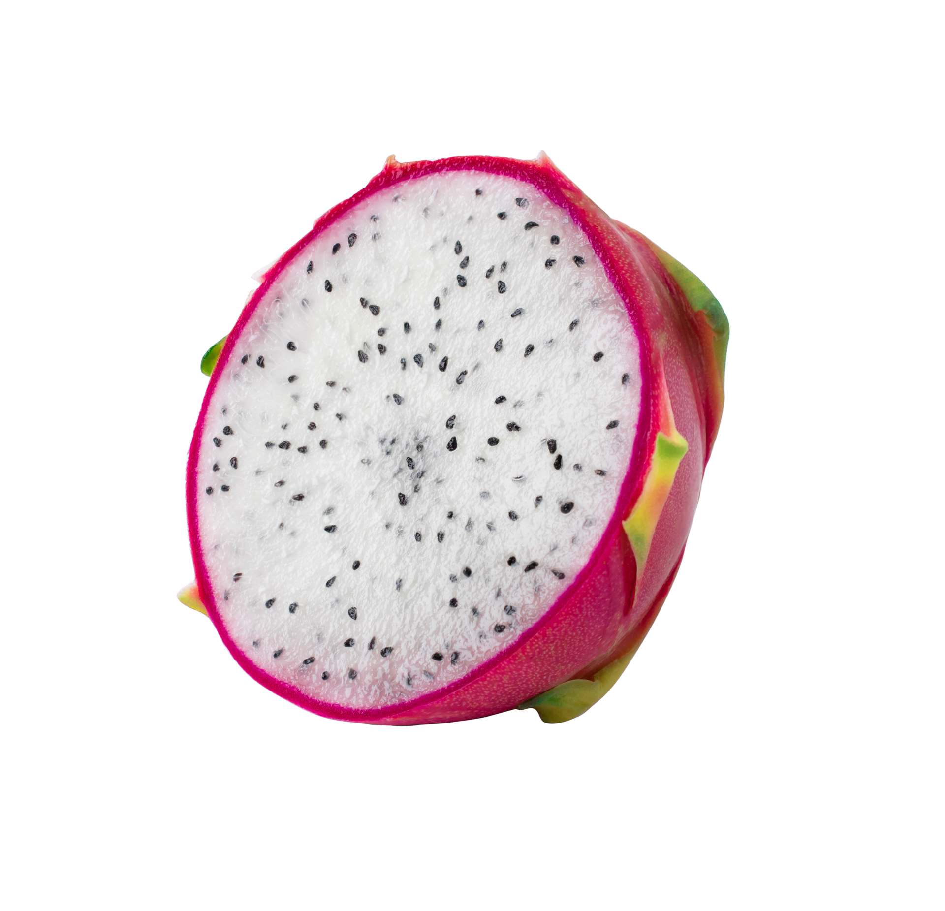 Free ripe dragon fruit with half, isolated on white background. with  clipping path 10987506 PNG with Transparent Background