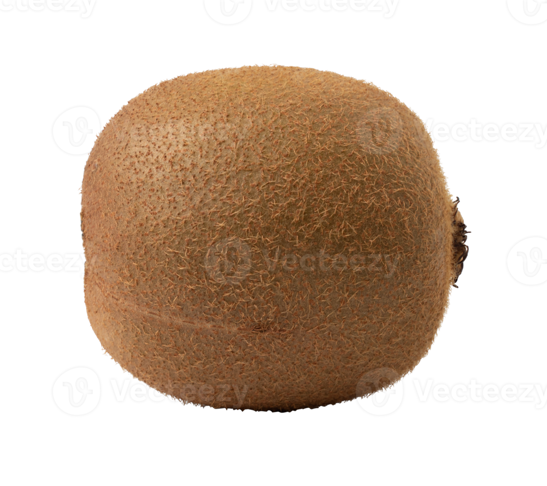 Green kiwi  isolated on white background. with clipping path png