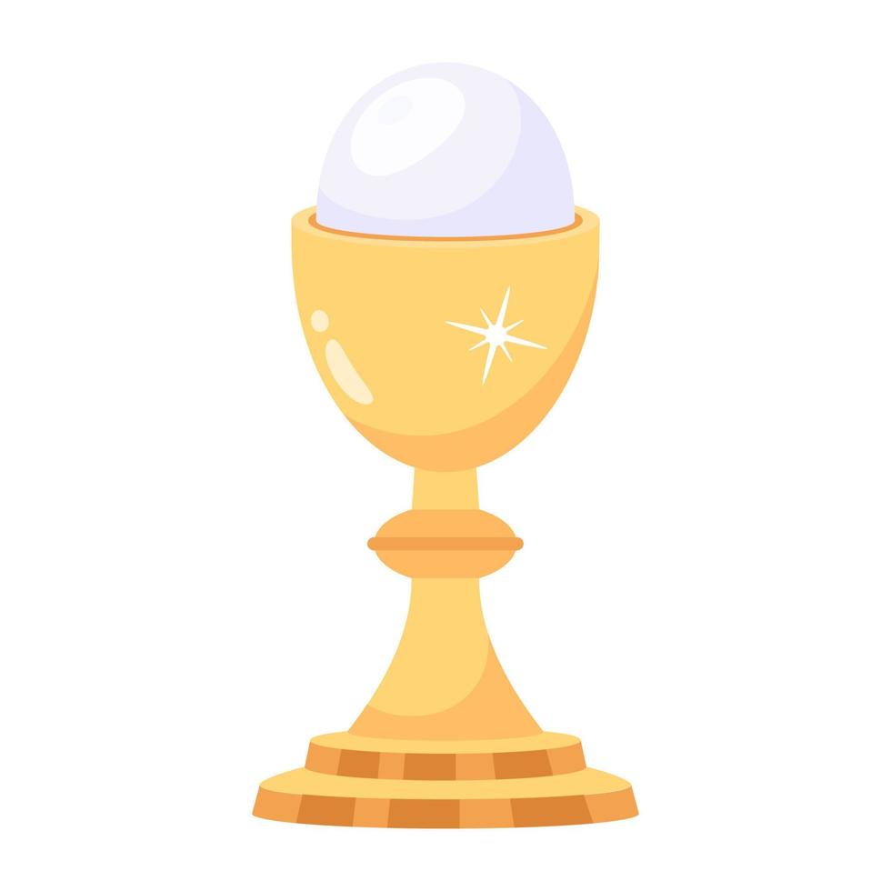 An egg cup flat icon download vector