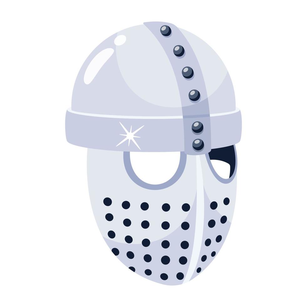 An icon of face shield flat design vector