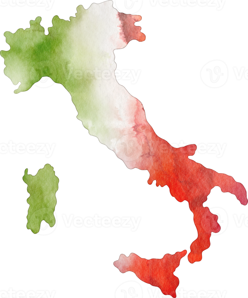 vattenfärg Italien klämma konst png