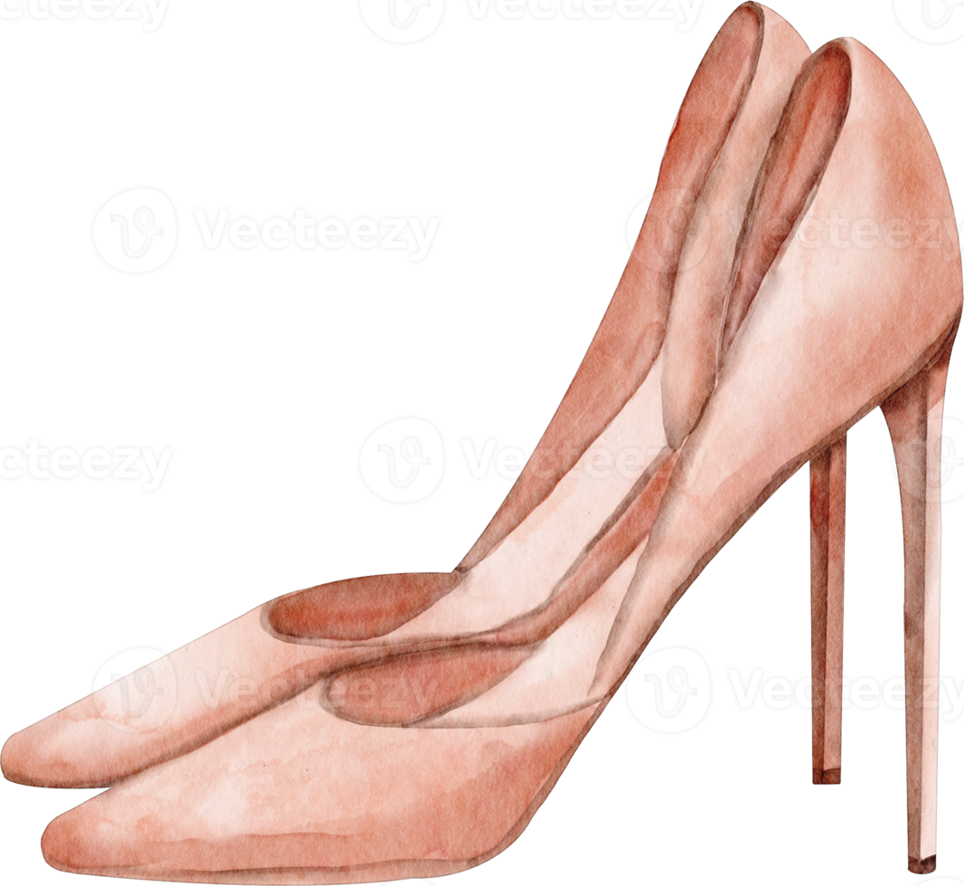 watercolor high heels clip art png