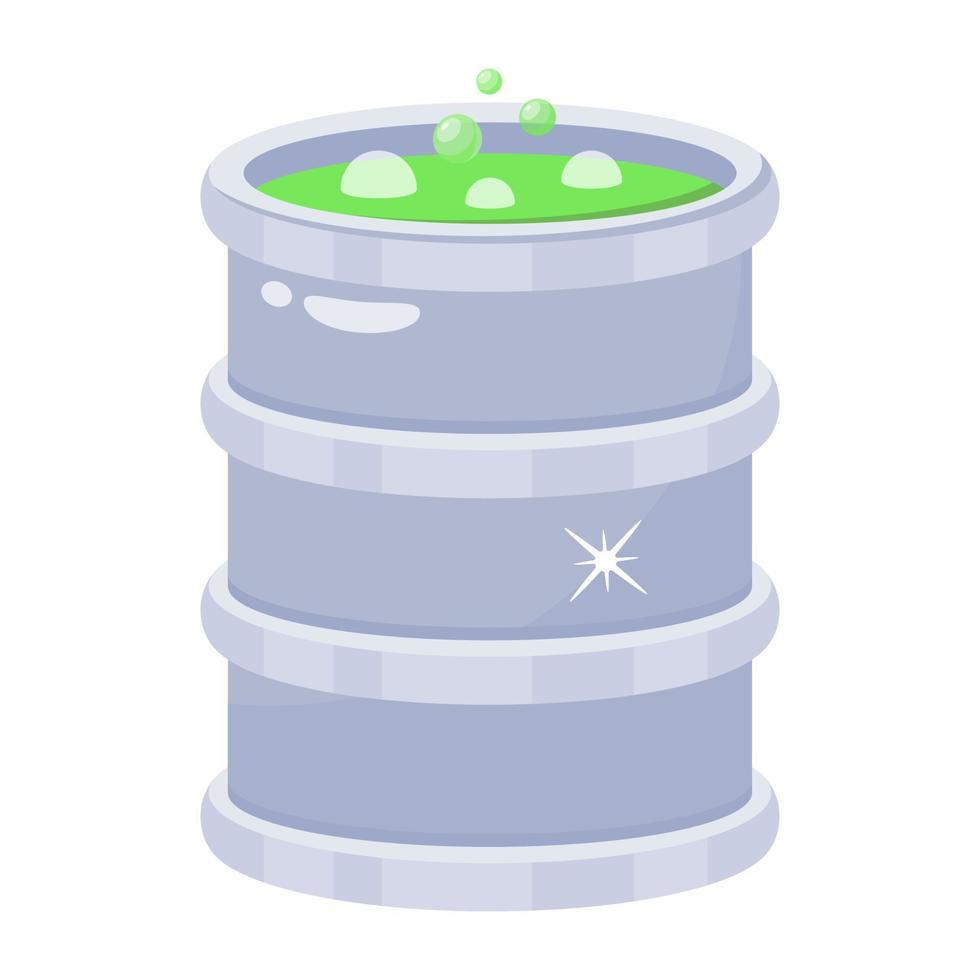 A poison barrel flat icon download vector