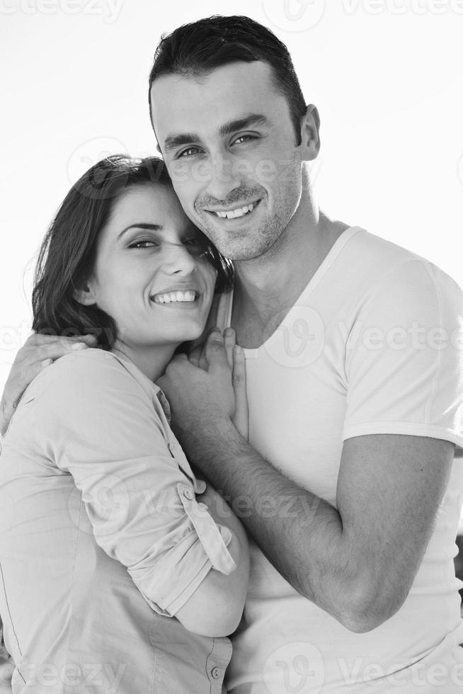 couple relaxing on balcony photo