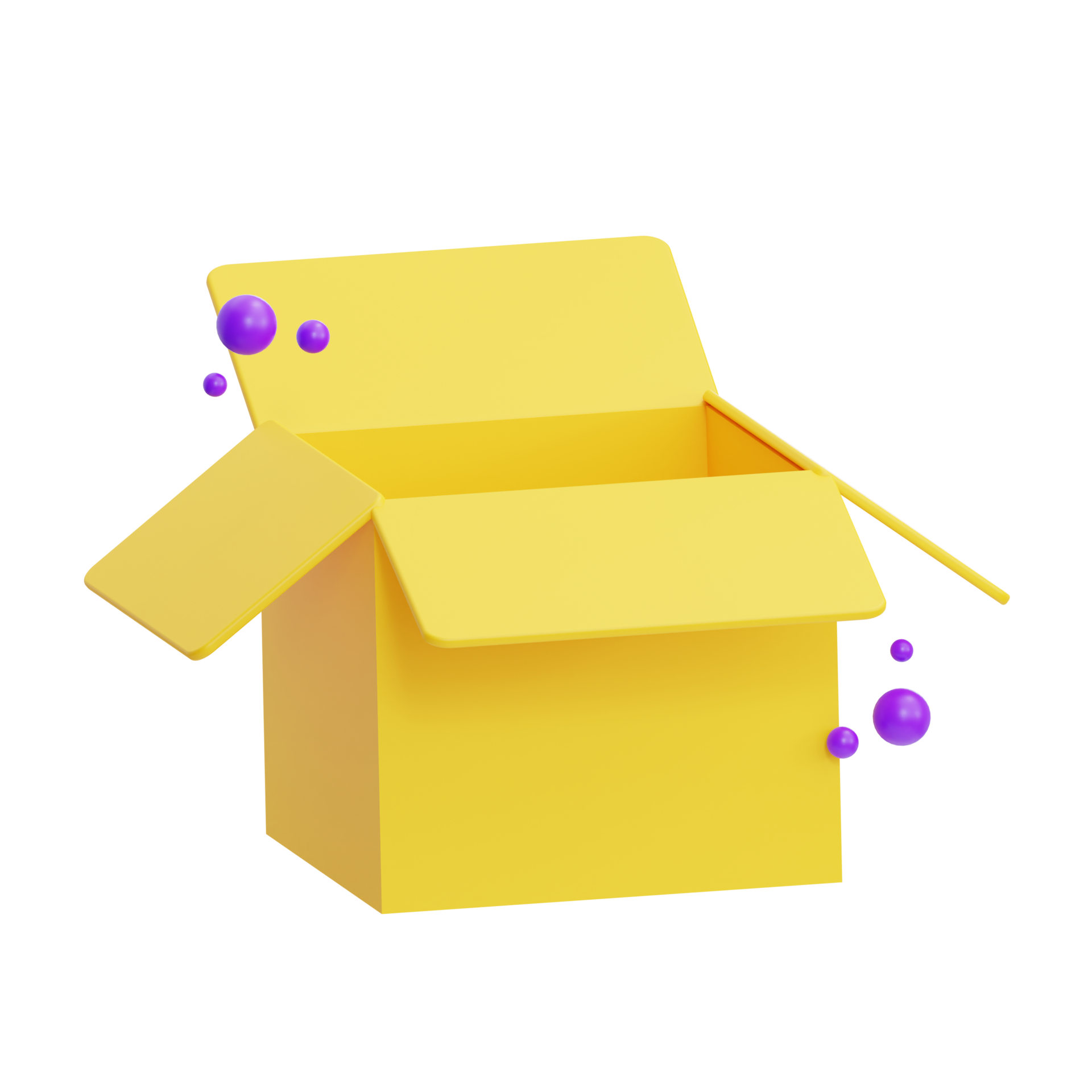 ilustración de caja vacía 3d 10988392 PNG