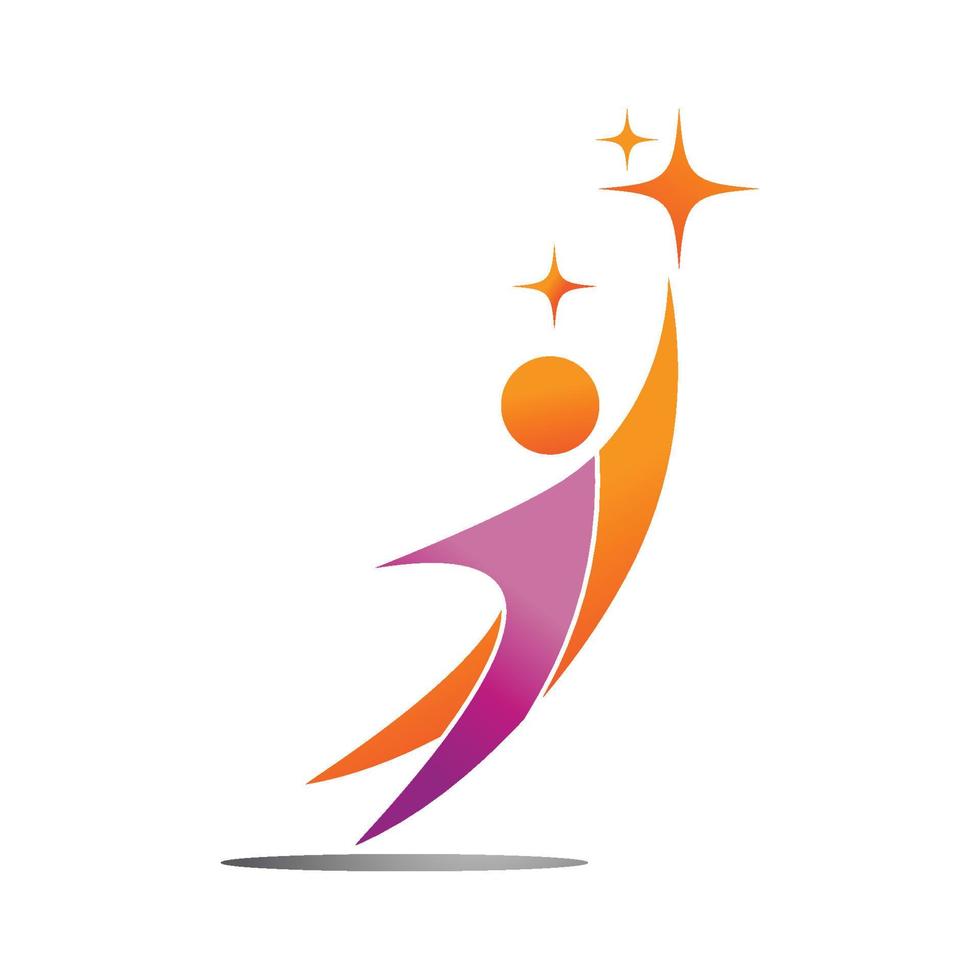Adoption and community care Logo template vector icon