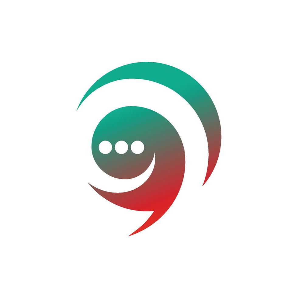 Speech bubble Logo template vector illustration