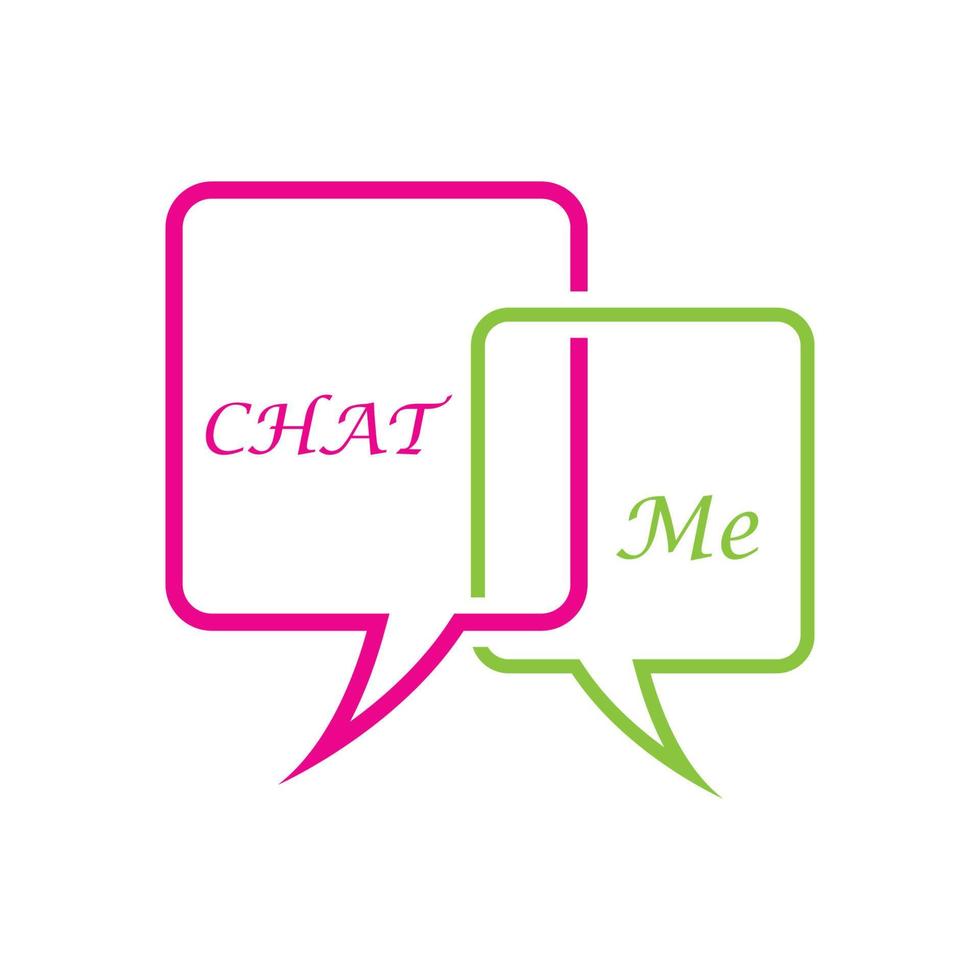 Speech bubble Logo template vector illustration