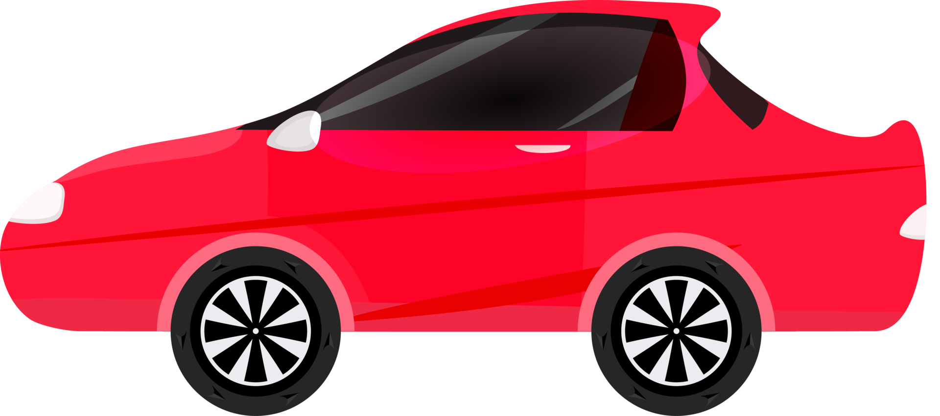 Model sport car red color fast speed vehicle illustration graphic