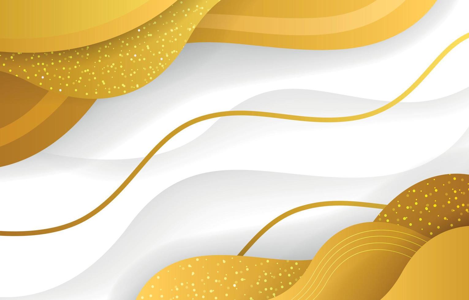 Gold and White Abstract Background vector