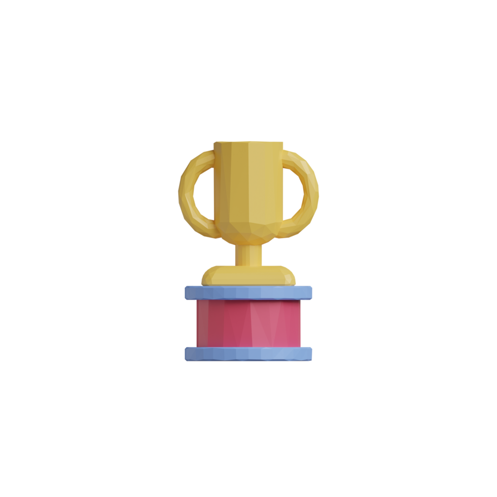 3D Isolated Achievement Icon png