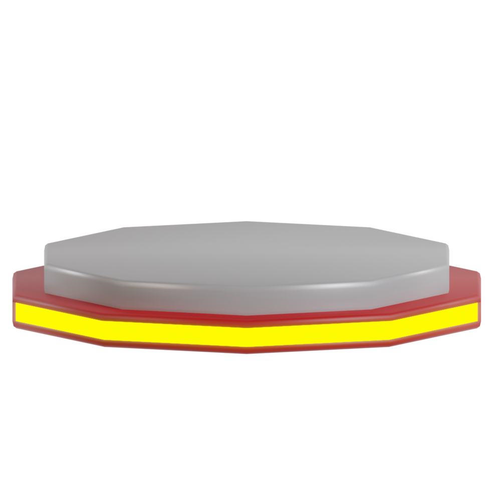 3D Isolated Podium and Perform Stage png