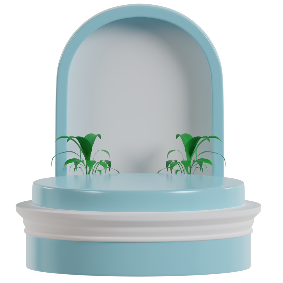 3D Isolated Podium and Perform Stage png