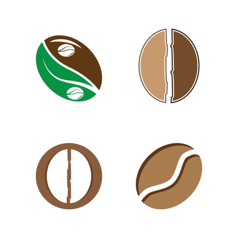 coffee bean icon vector