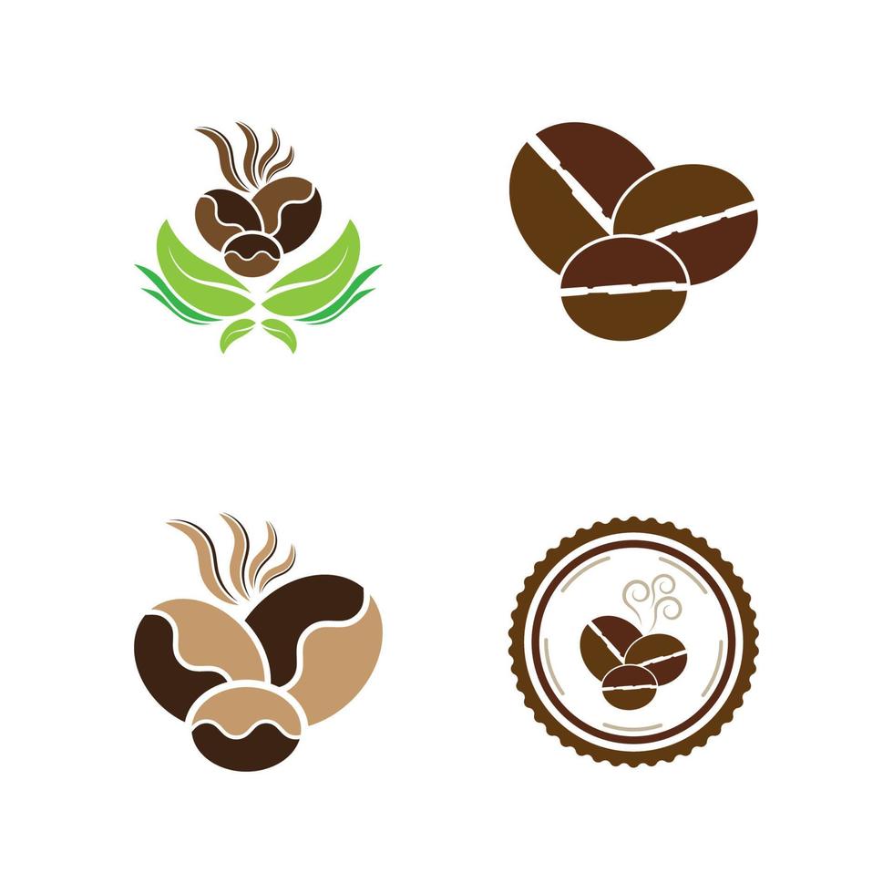 coffee bean icon vector