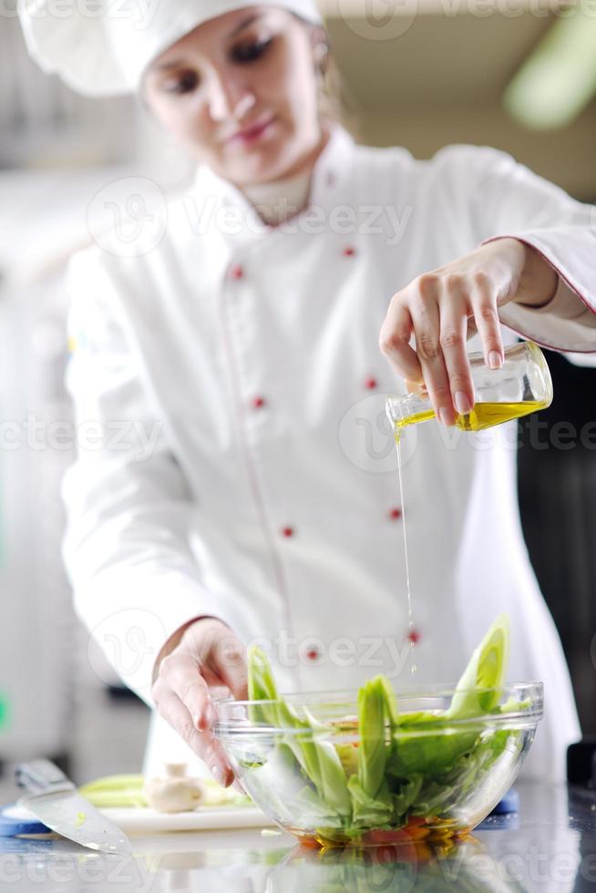 chef preparing meal photo