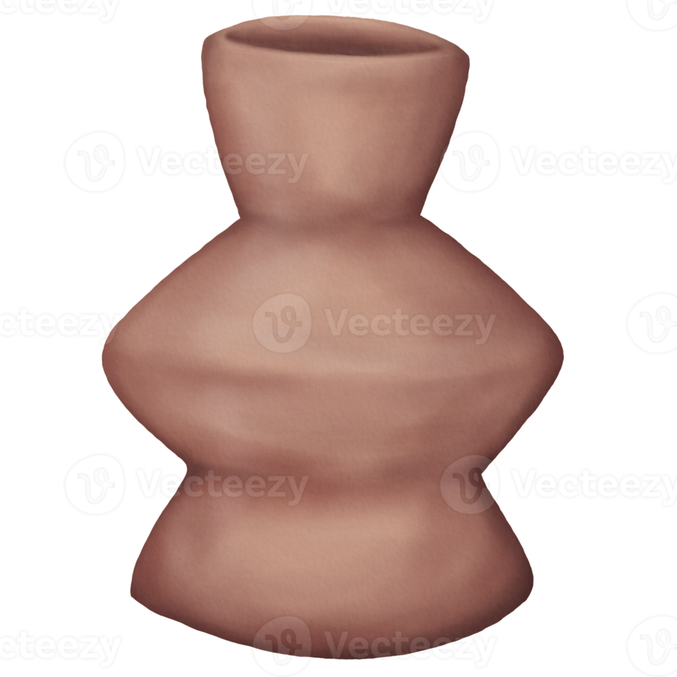 illustrazione di vecchio ceramica quello sta alto nel acquerello stili png