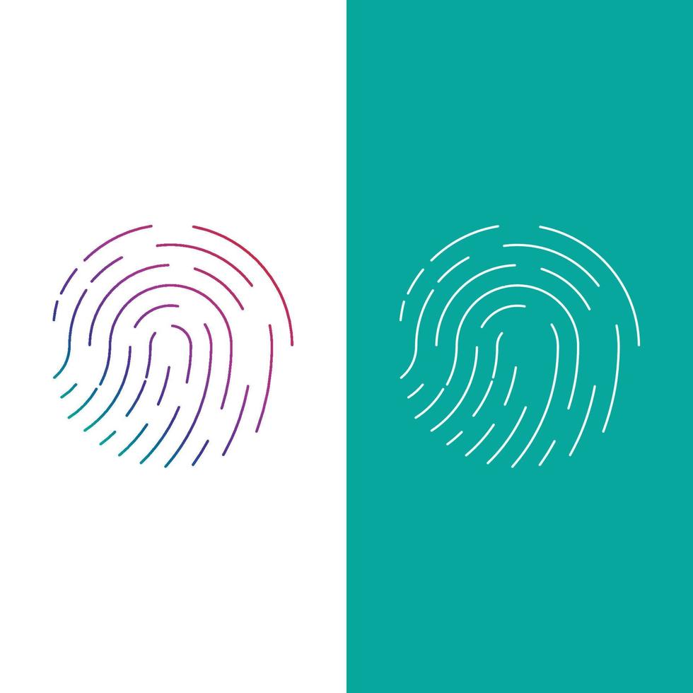 Fingerprint logo vector illustration