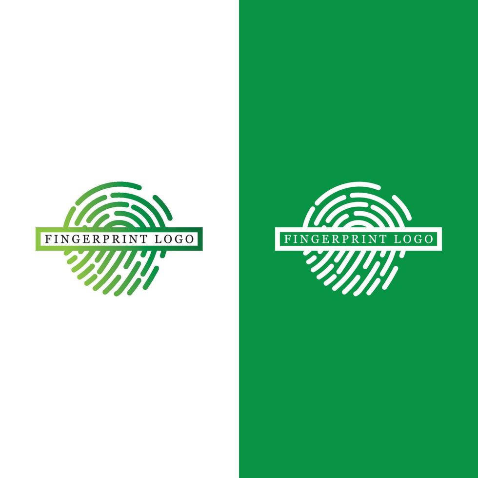 Fingerprint logo vector illustration