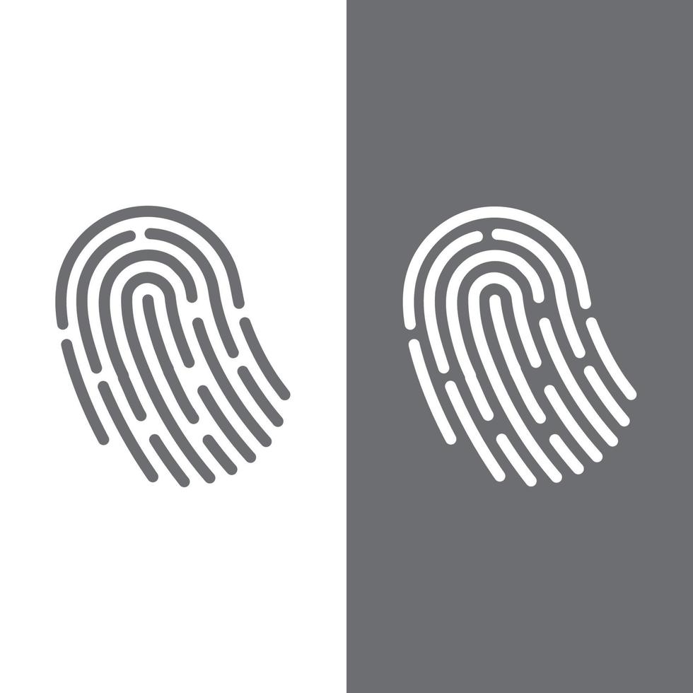 Fingerprint logo vector illustration