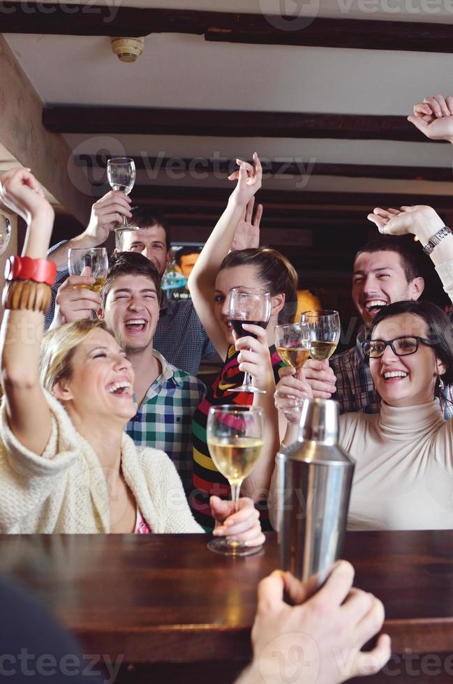 Group of happy young people photo