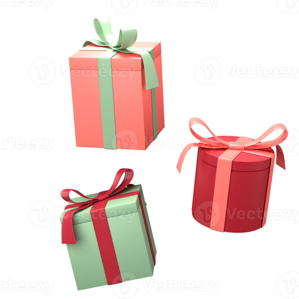 Yellow gift boxes closed with ribbon. 3d render modern holiday surprise box. png