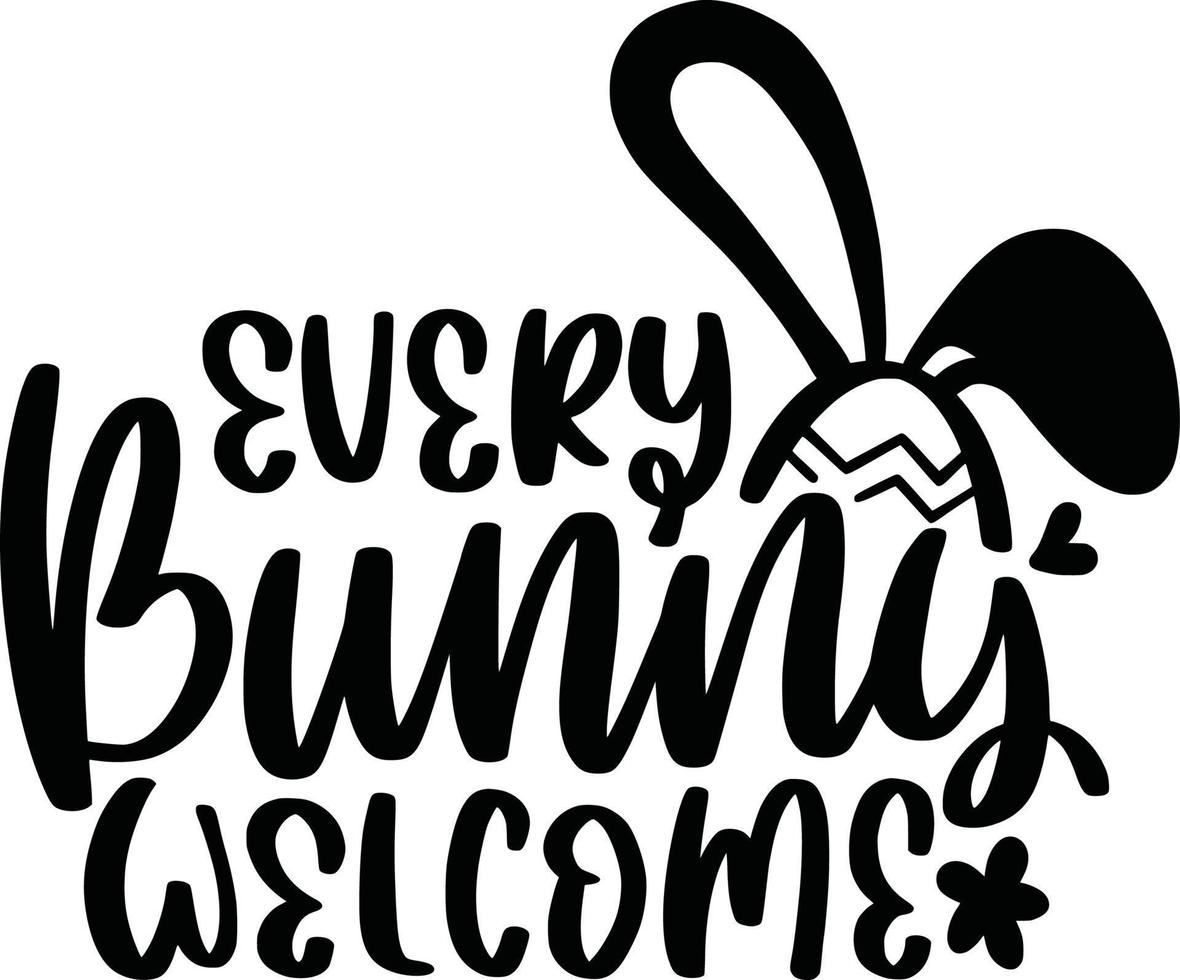 Every Bunny Welcome. Bunny Easter Lettering Quotes For Printable Poster