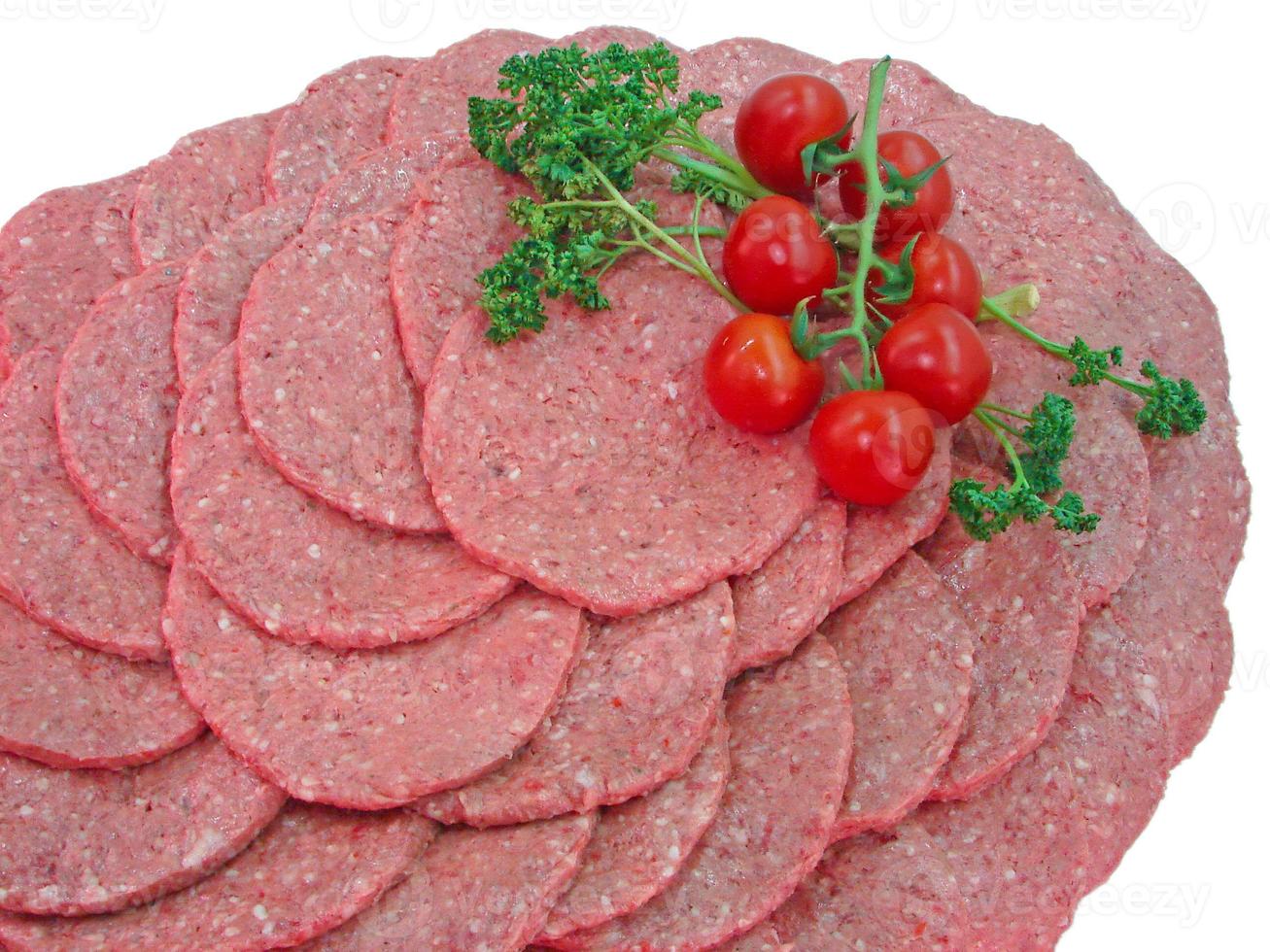 Raw meat closeup photo