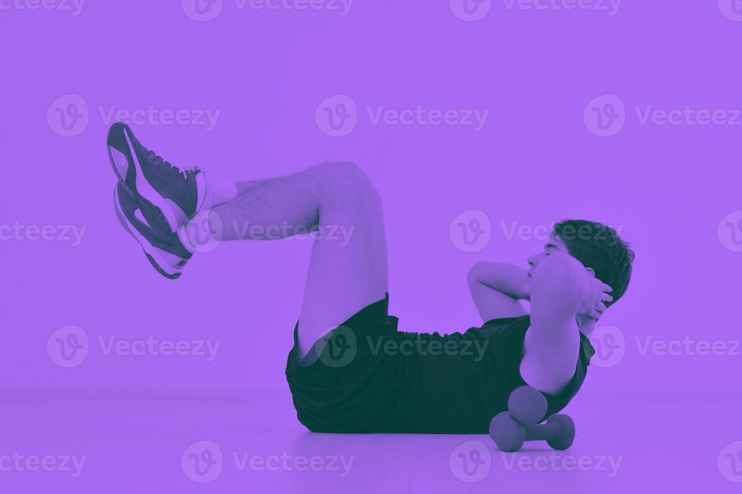 man fitness workout photo
