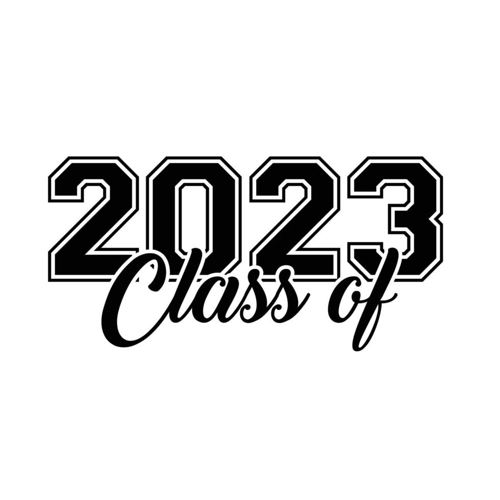 clase de 2023 vector, diseño de camiseta vector