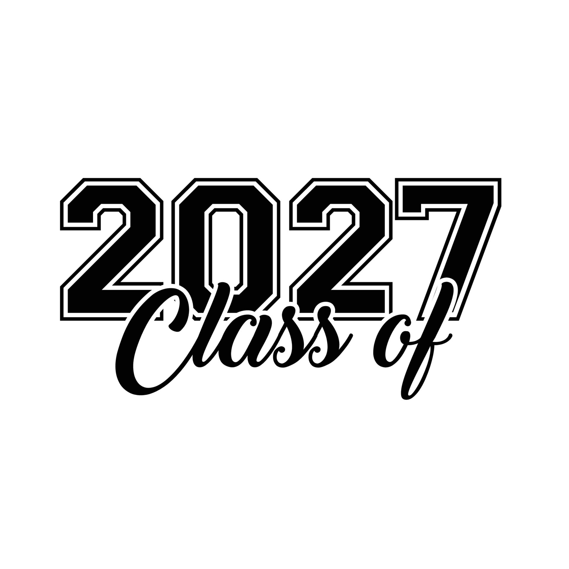 Class Of 2027 Vector, T shirt Design 10990418 Vector Art at Vecteezy