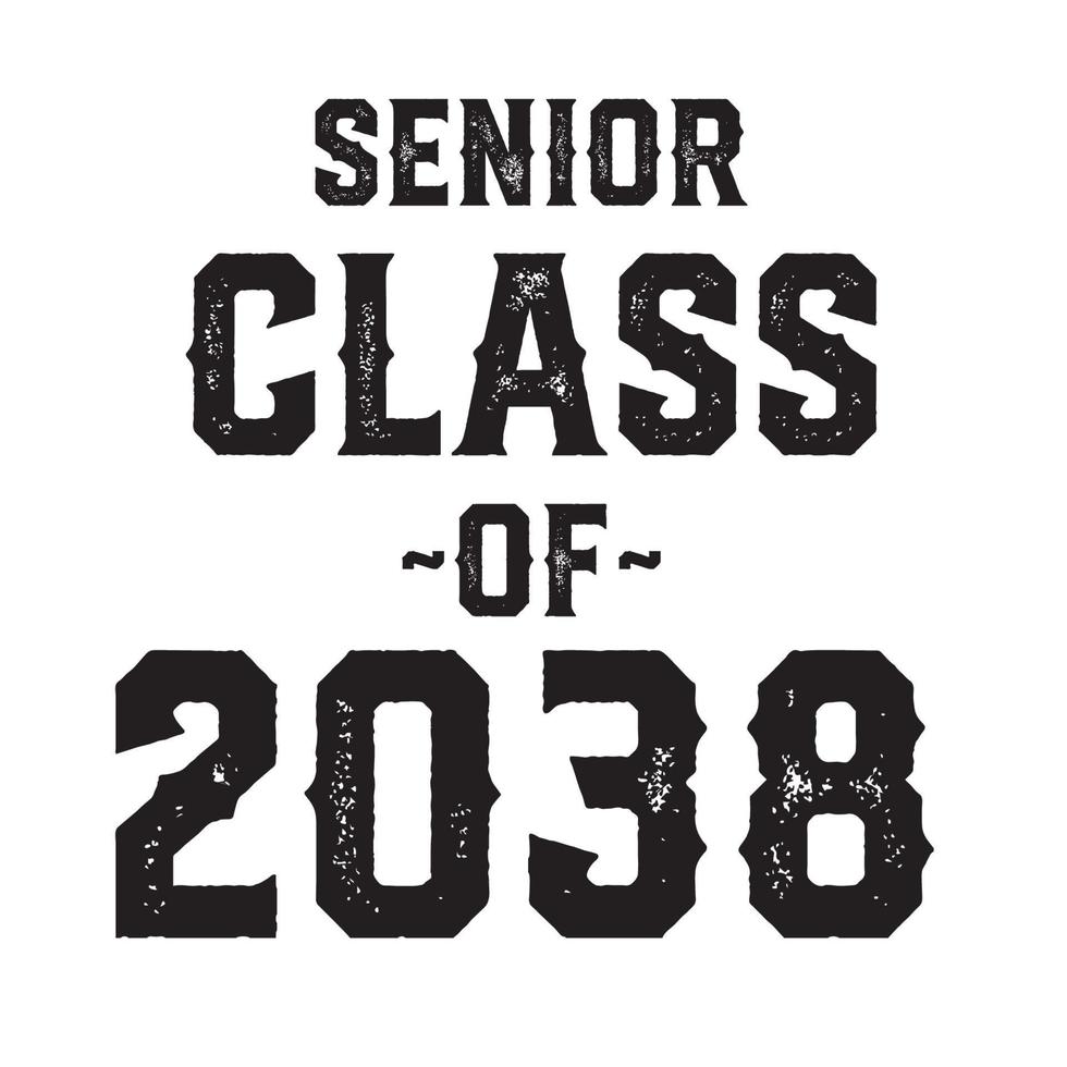 Class Of 2038 Vector, T shirt Design vector