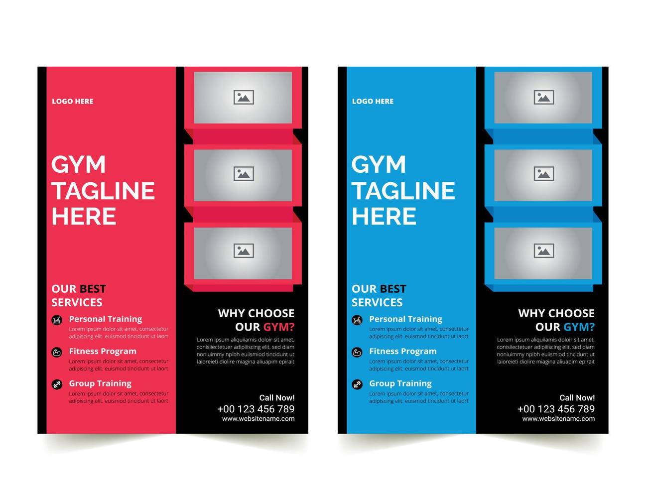 negocio gimnasio fitness flyer rosa y cielo color diseño plantilla corporativa diseño para informe anual empresa folleto cubierta vector libre