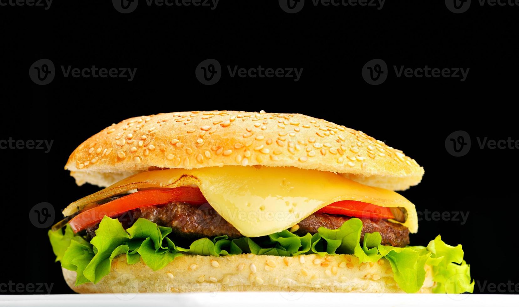 hamburger fast food photo