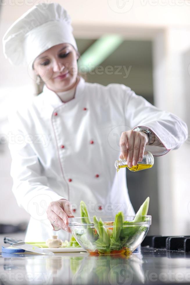 chef preparing meal photo